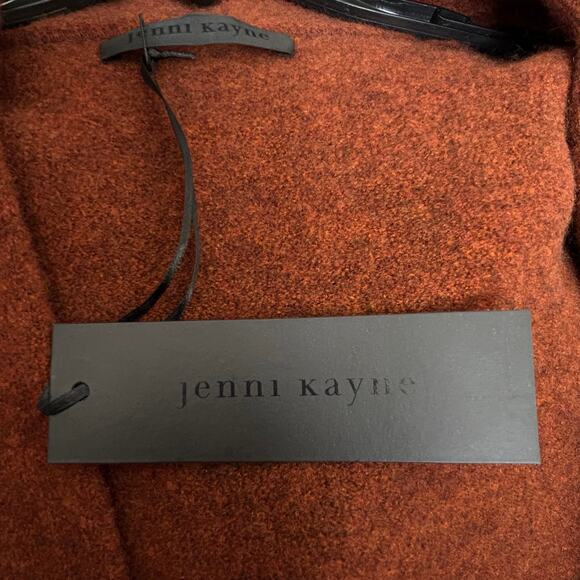 Jenni Kayne Sweater Coat Cardigan Size XS Rust Merino Wool Yak Quiet Luxury - Picture 6 of 9